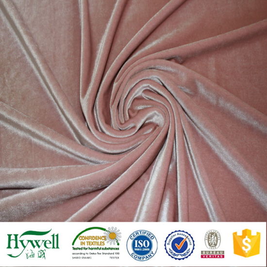 Tissu pour rideaux en velours de polyester à grande largeur