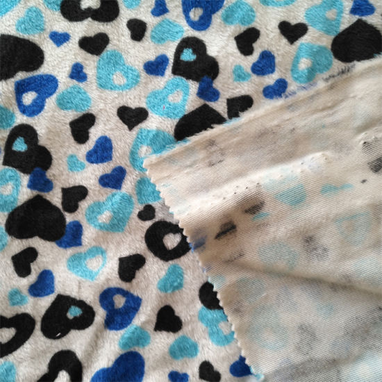 Tissu Minky tricoté à 100% de polyester pour couverture