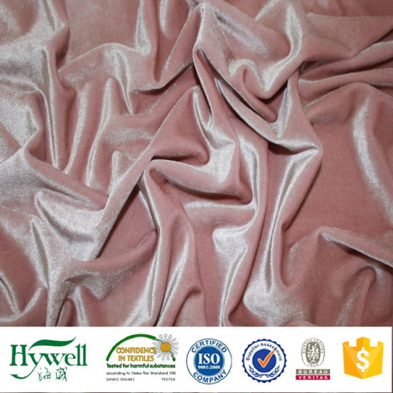 Tissu pour rideaux en velours de polyester à grande largeur