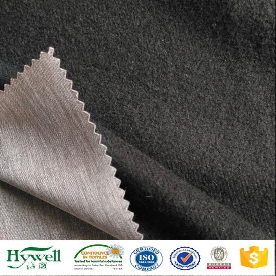 Tissu Softshell collé de molleton de tissu de Strech de manière grise du mélange 4 de gris pour la veste