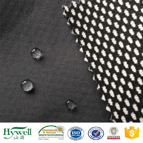 Tissu Softshell Polyester Spandex de couleur noire