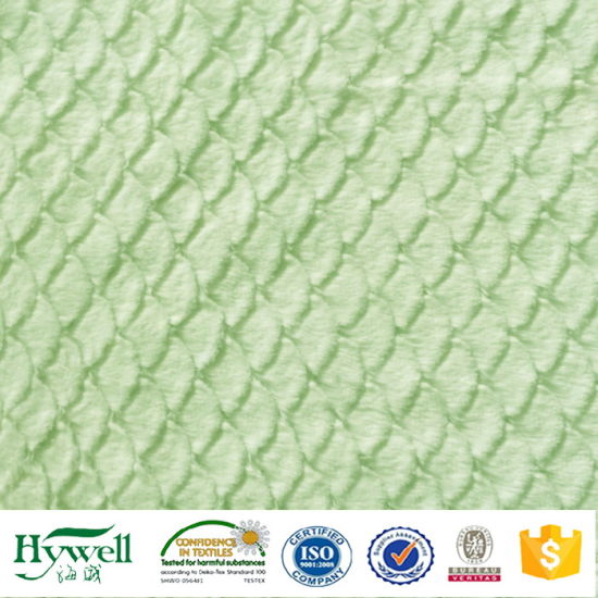 Peluche PV 100% polyester gaufré pour couverture