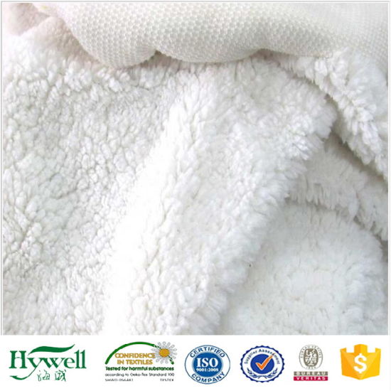 Le tissu de couverture de tissu de pull de couverture de polaire de Sherpa de polyester de 100%