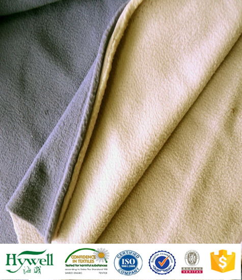 Tissu polaire anti-boulochage pour capuche et veste